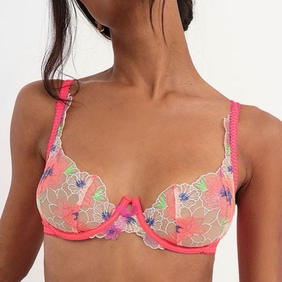 NWT For Love and Lemons Shimmer Zinnia Bra Size 30D - Picture 2 of 7